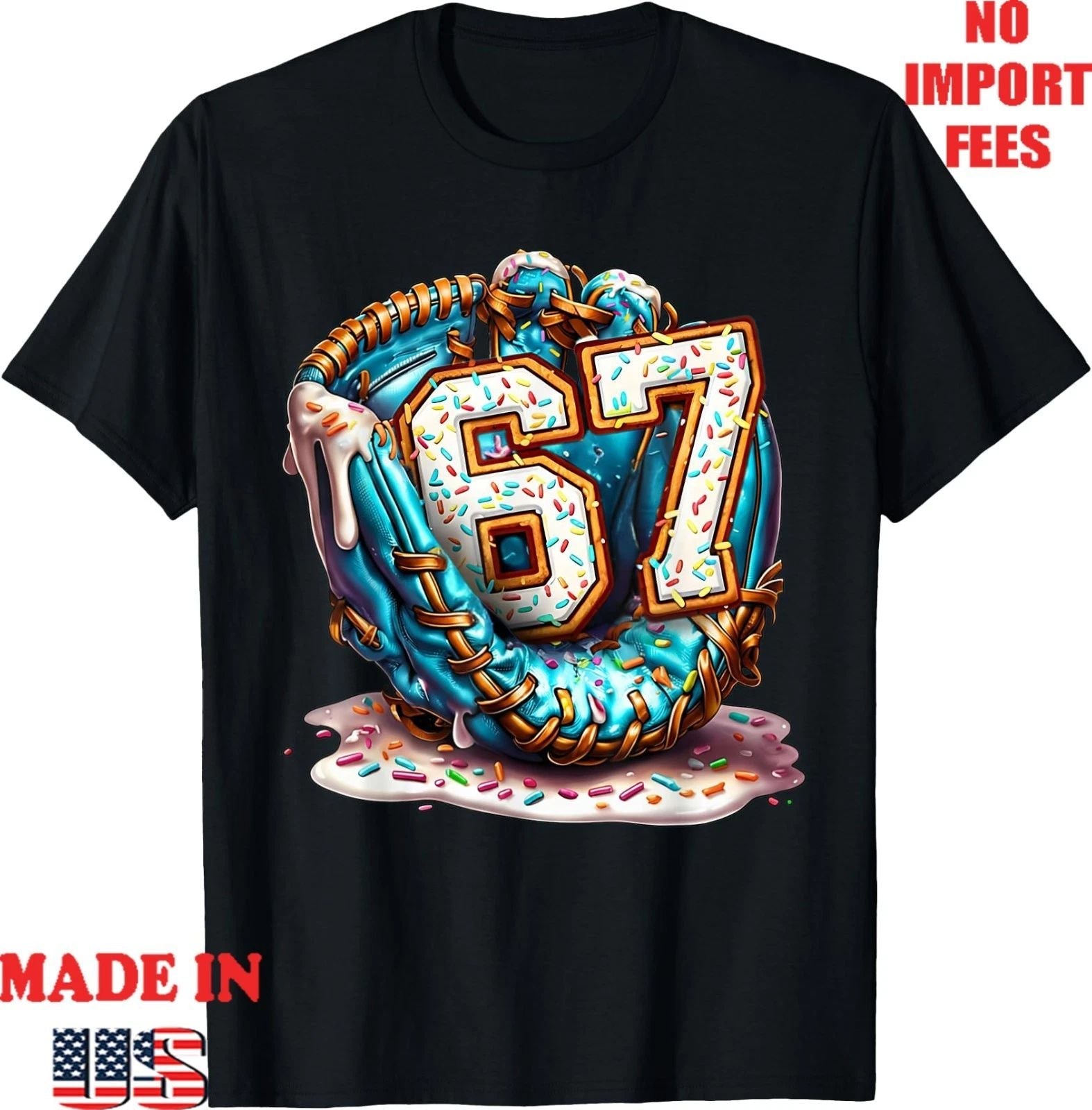 67 Ice Cream Drip Funny Six Seven Baseball T-Shirt, Kid Adult Tee Unisex T-shirt, Sweatshirt, Hoodie, Long Sleeve Tee - T-Shirt, Sweatshirt, Hoodie