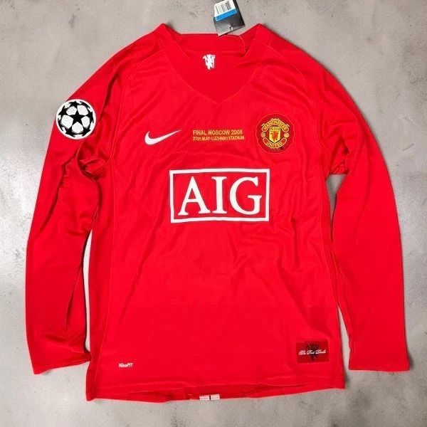 2007-08  Manchester United Home Retro Jersey Unisex T-shirt, Sweatshirt, Hoodie, Long Sleeve Tee - T-Shirt, Sweatshirt, Hoodie
