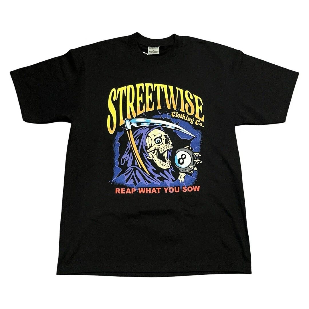 Streetwise Reaper Shirt NWT Streetwear Urban Graphic Tee Los Angeles Unisex T-shirt, Sweatshirt, Hoodie, Long Sleeve Tee - T-Shirt, Sweatshirt, Hoodie