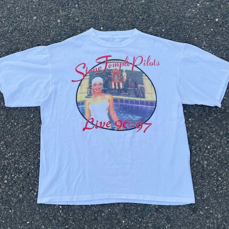 stone temple pilots live 1996 tiny music band T-Shirt Cotton Unisex S-5XL ZL304 Unisex T-shirt, Sweatshirt, Hoodie, Long Sleeve Tee - T-Shirt, Sweatshirt, Hoodie