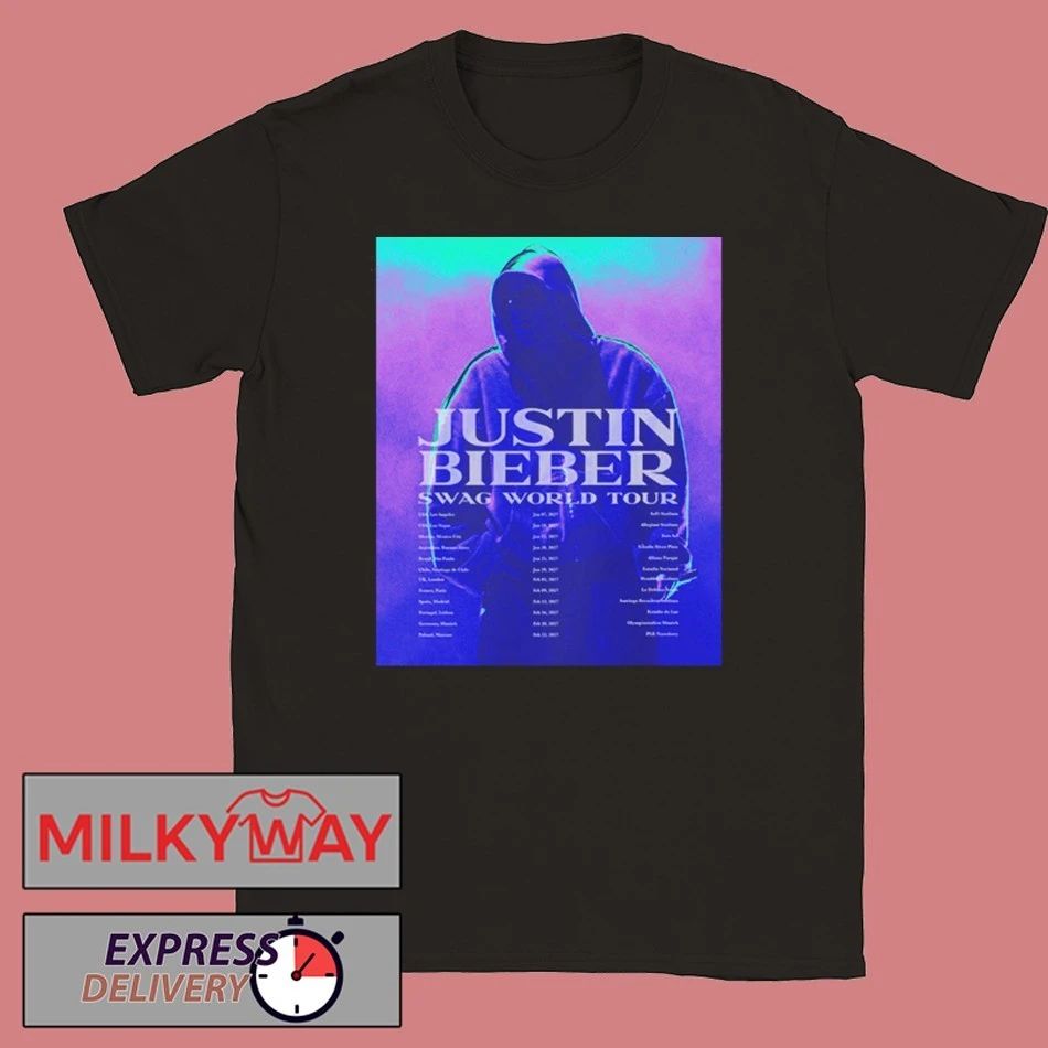 Justin Bieber Swag World Tour 2026 Concept Art Work By Chris Vivas shirt Unisex T-shirt, Sweatshirt, Hoodie, Long Sleeve Tee - T-Shirt, Sweatshirt, Hoodie