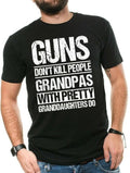 Guns Don't Kill Grandpas with Pretty Granddaughters Do Grandpa Papa T-Shirt Gift Unisex T-shirt, Sweatshirt, Hoodie, Long Sleeve Tee - T-Shirt, Sweatshirt, Hoodie