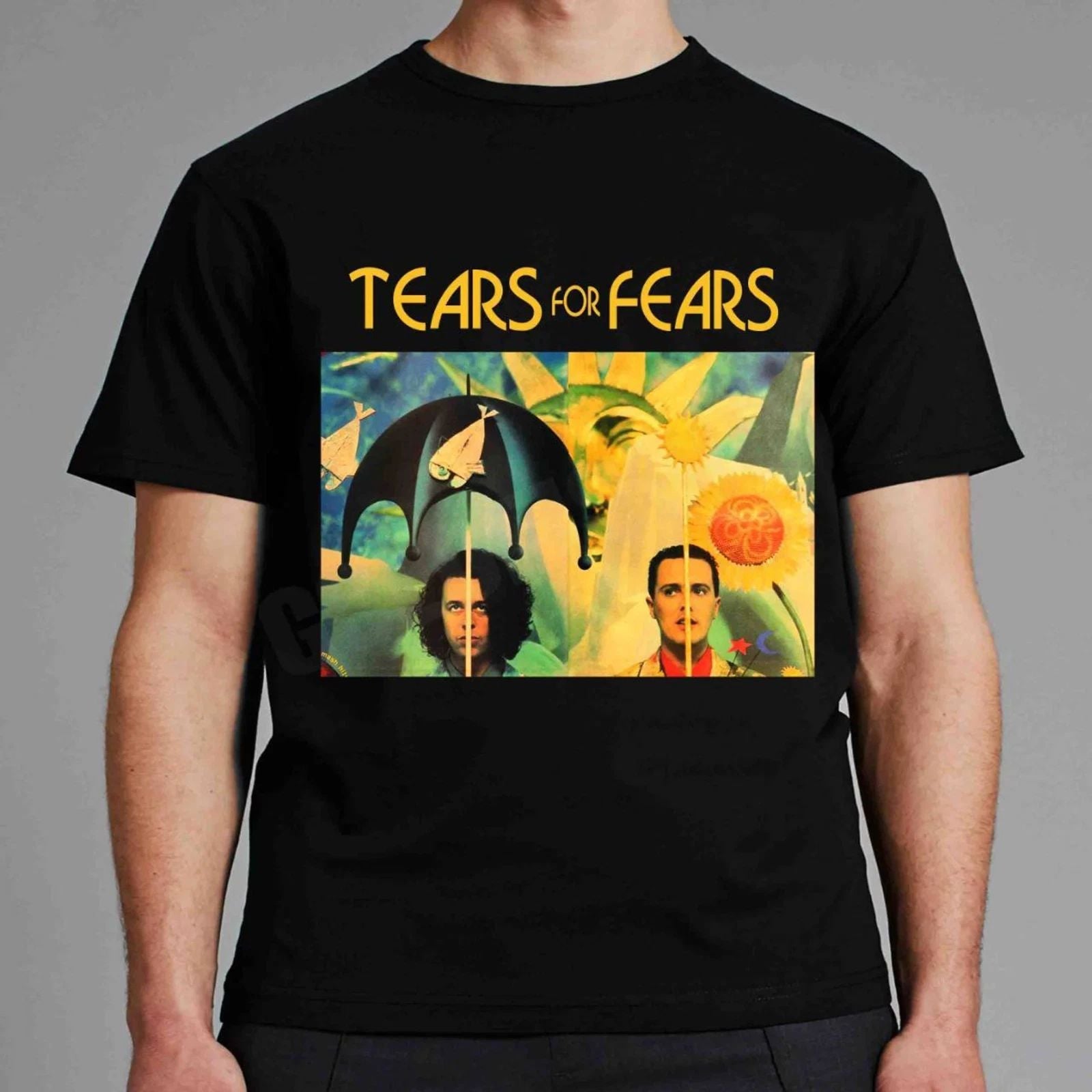 Vtg Tears For Fears Band Music Tour Tee Shirt Black All Size Unisex BT830 Unisex T-shirt, Sweatshirt, Hoodie, Long Sleeve Tee - T-Shirt, Sweatshirt, Hoodie