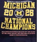 Michigan Wolverines 2026 NCAA D-1 Mens Basketball National Champions shirt Unisex T-shirt, Sweatshirt, Hoodie, Long Sleeve Tee - T-Shirt, Sweatshirt, Hoodie