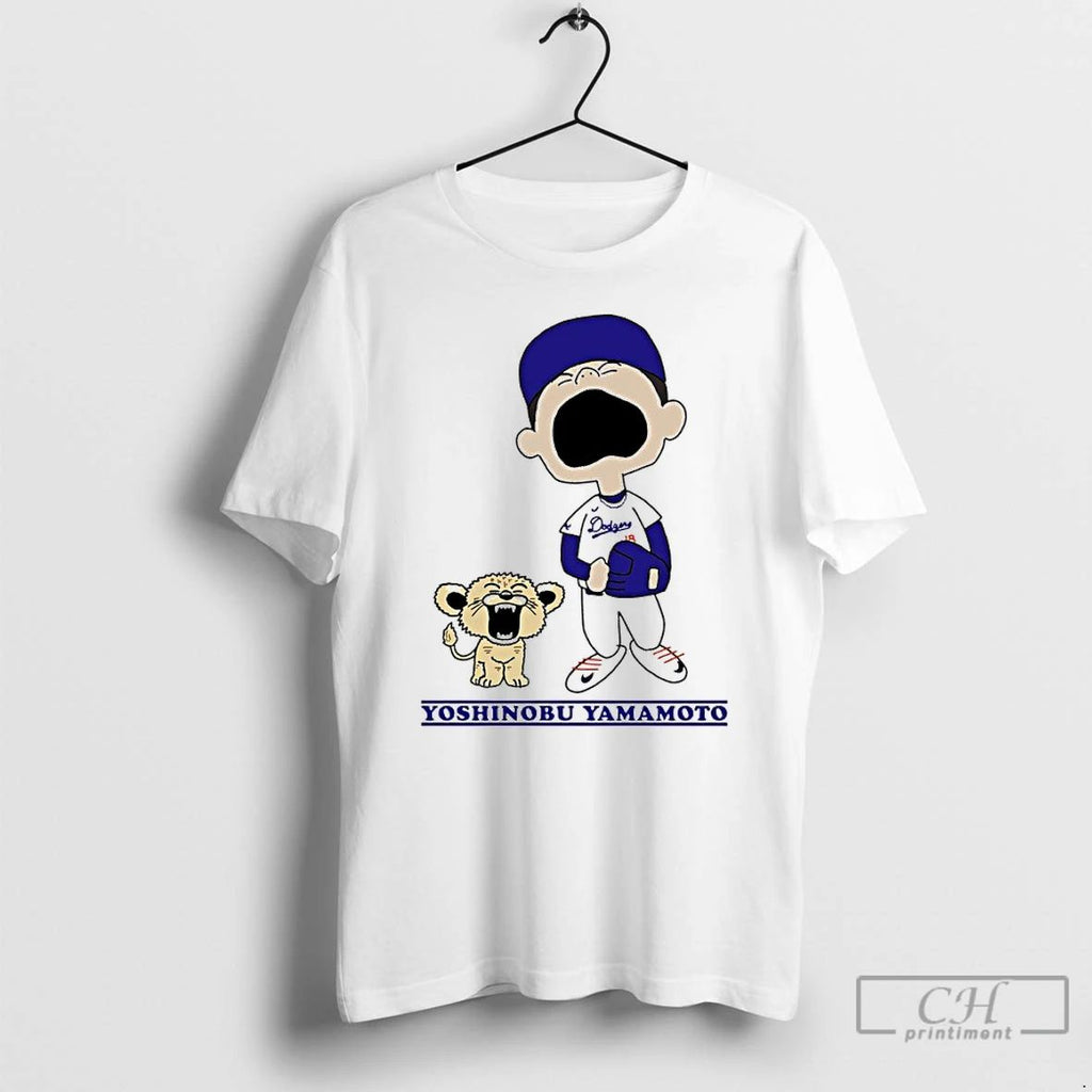 Classic Peanuts X Yoshinobu Yamamoto Los Angeles Dodgers T Shirts Unisex T-shirt, Sweatshirt, Hoodie, Long Sleeve Tee - T-Shirt, Sweatshirt, Hoodie