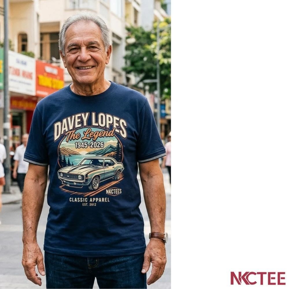 NKCtees Davey Lopes 1945-2026 car retro shirt Unisex T-shirt, Sweatshirt, Hoodie, Long Sleeve Tee - T-Shirt, Sweatshirt, Hoodie