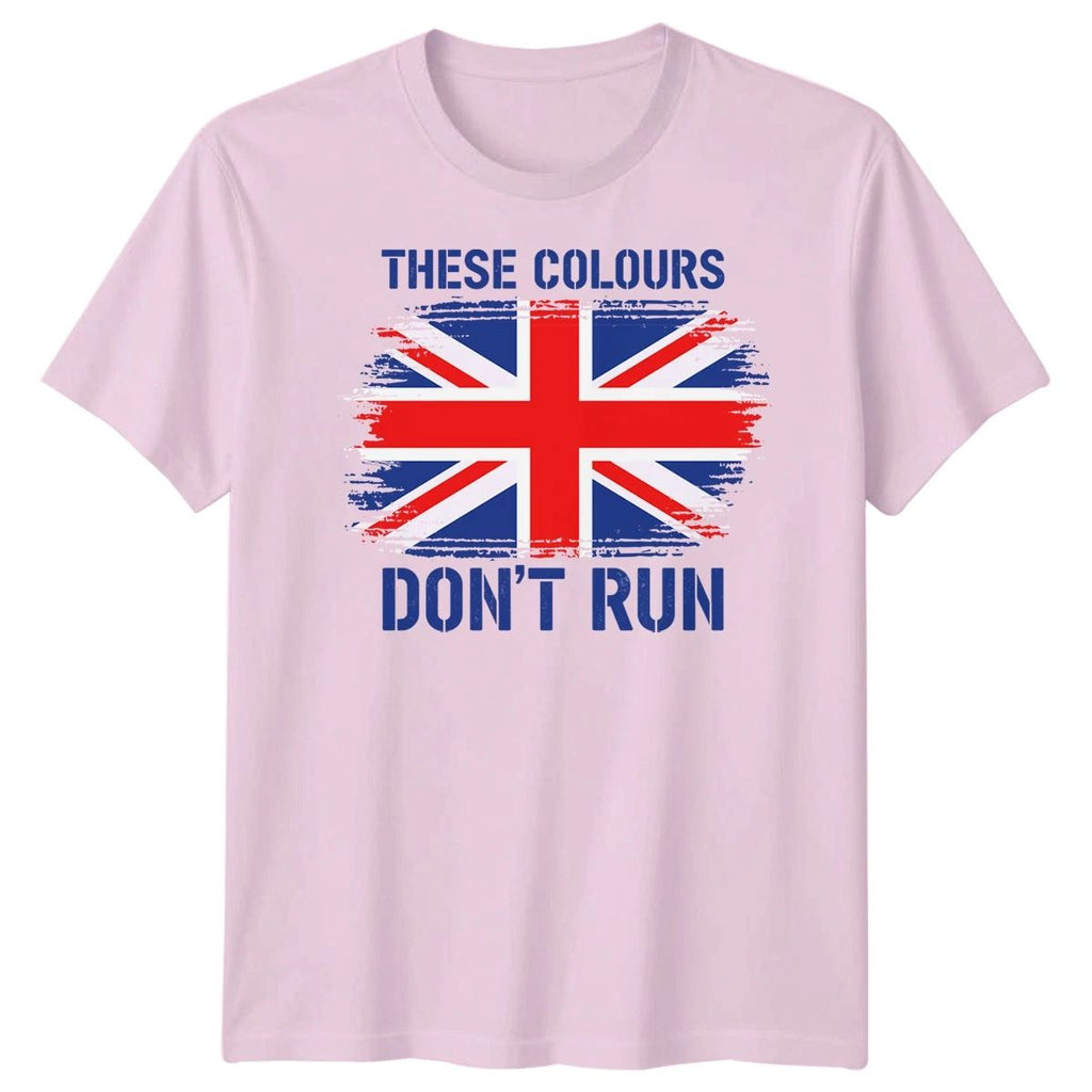 These Colours Dont Run T-Shirt Distressed Union Jack Patriotic UK Adults & Kids Unisex T-shirt, Sweatshirt, Hoodie, Long Sleeve Tee - T-Shirt, Sweatshirt, Hoodie
