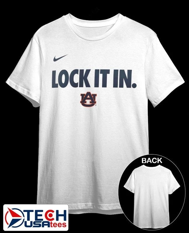 Lock it in Auburn Tigers 2026 On-Court Bench shirt Unisex T-shirt, Sweatshirt, Hoodie, Long Sleeve Tee - T-Shirt, Sweatshirt, Hoodie