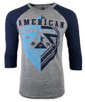 AMERICAN FIGHTER Men's T-Shirt EASTERN RAGLAN Athletic Biker Gray MMA S- 3XL Unisex T-shirt, Sweatshirt, Hoodie, Long Sleeve Tee - T-Shirt, Sweatshirt, Hoodie