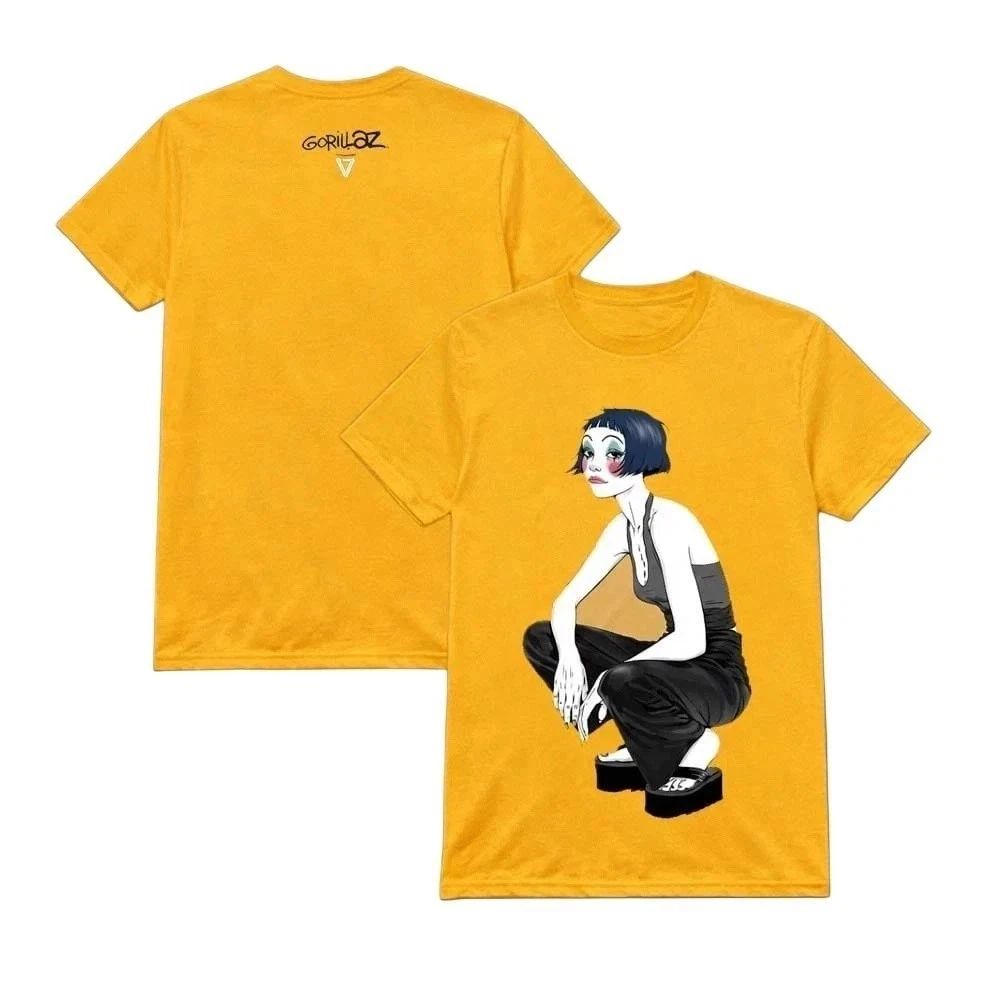 Gorillaz Band The Mountain Tour 2026 Noodle Charactor Merch T-Shirt Unisex T-shirt, Sweatshirt, Hoodie, Long Sleeve Tee - T-Shirt, Sweatshirt, Hoodie
