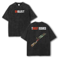 Rust Game Graphic T-Shirt Washed Cotton Vintage Gaming Streetwear Tee Unisex T-shirt, Sweatshirt, Hoodie, Long Sleeve Tee - T-Shirt, Sweatshirt, Hoodie