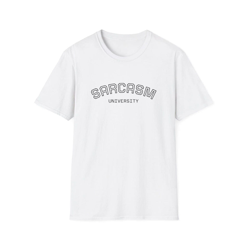 Sarcasm University T-Shirt | Retro Groovy Quote Tee Unisex T-shirt, Sweatshirt, Hoodie, Long Sleeve Tee - T-Shirt, Sweatshirt, Hoodie