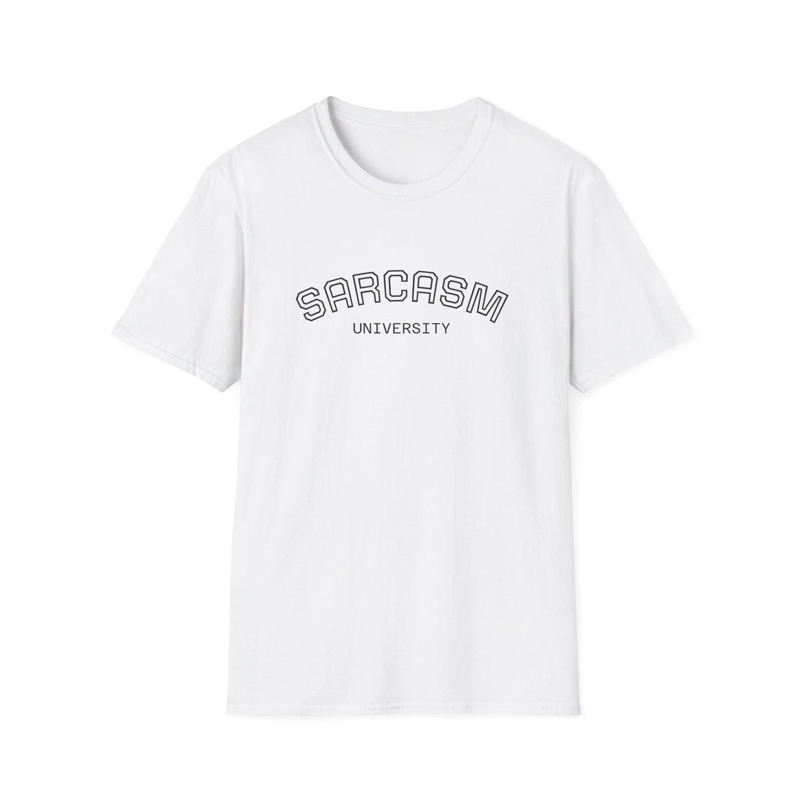 Sarcasm University T-Shirt | Retro Groovy Quote Tee Unisex T-shirt, Sweatshirt, Hoodie, Long Sleeve Tee - T-Shirt, Sweatshirt, Hoodie
