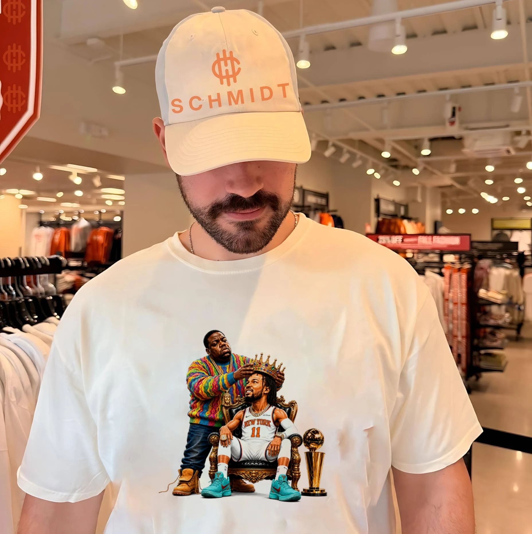 The Notorious B.I.G. and Jalen Brunson a new King of New York shirt Unisex T-shirt, Sweatshirt, Hoodie, Long Sleeve Tee - T-Shirt, Sweatshirt, Hoodie
