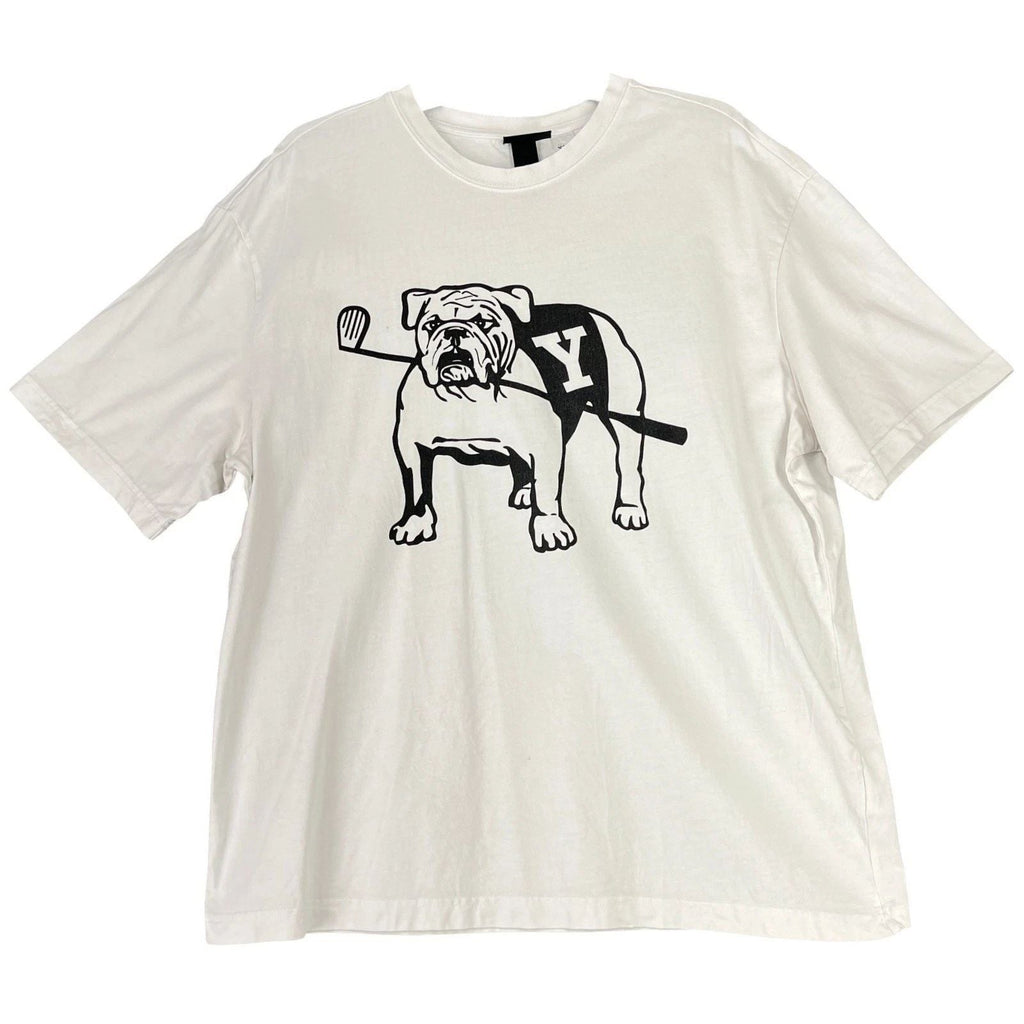 Yale University Hm Bulldog Graphic Tee Men L Collegiate Campus Casual Wear Unisex T-shirt, Sweatshirt, Hoodie, Long Sleeve Tee - T-Shirt, Sweatshirt, Hoodie