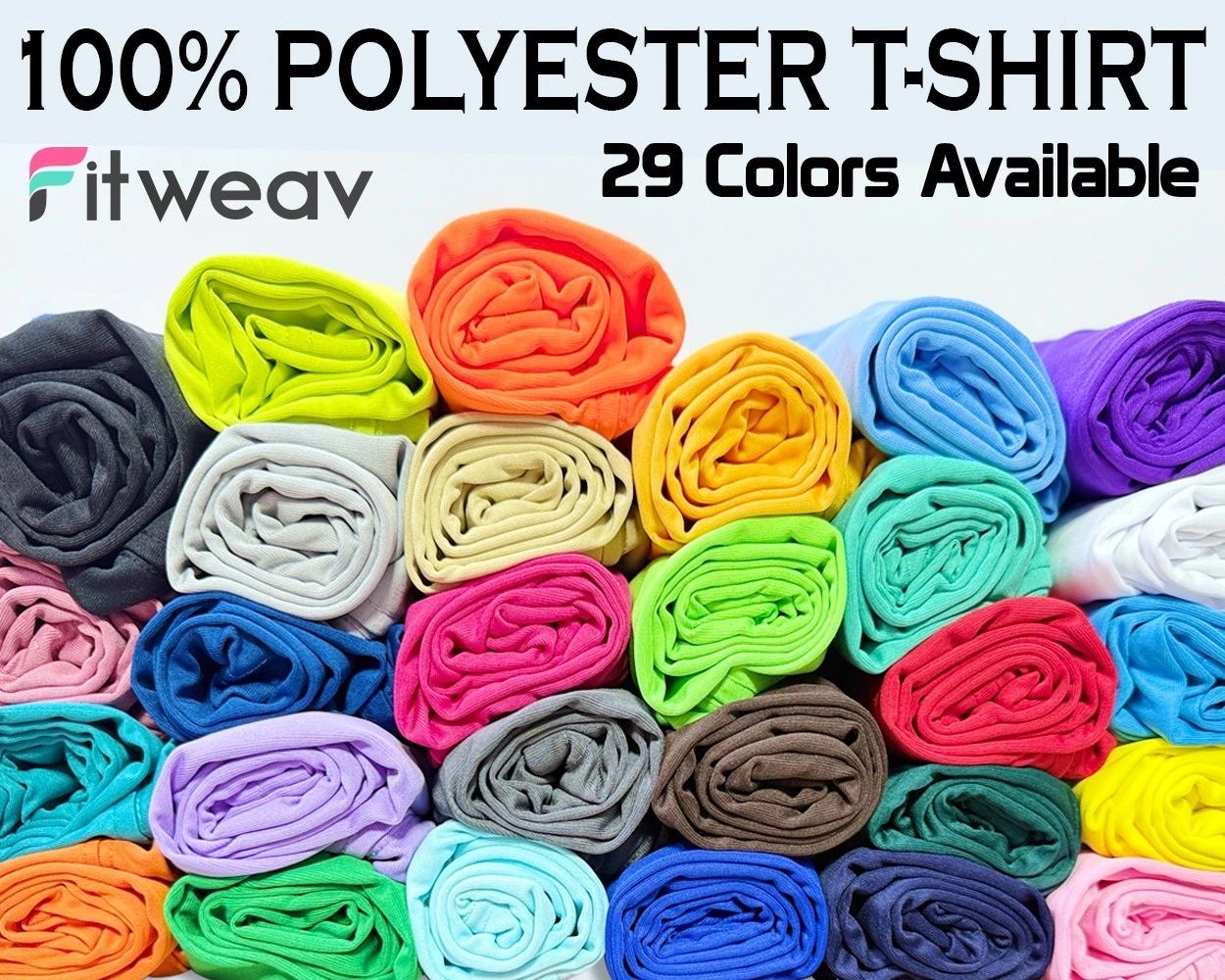 Polyester  Blank Shirt | 100% polyester Fitweav T-shirt | Super Soft Sub Unisex T-shirt, Sweatshirt, Hoodie, Long Sleeve Tee - T-Shirt, Sweatshirt, Hoodie