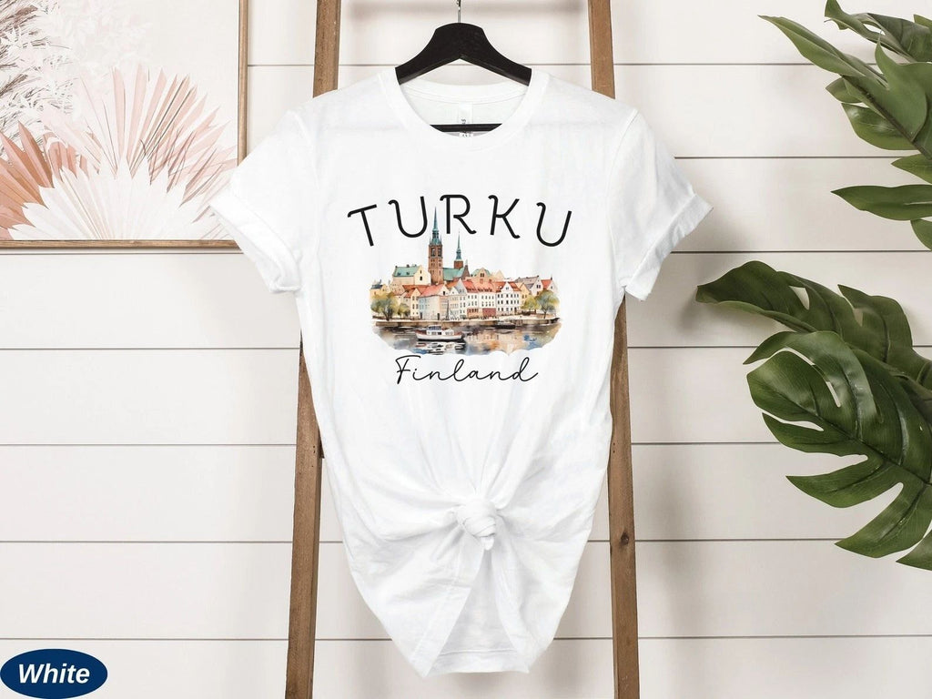 Turku T-Shirt Travel Gift for Finland Trip Lovers Souvenir Tee Unisex T-shirt, Sweatshirt, Hoodie, Long Sleeve Tee - T-Shirt, Sweatshirt, Hoodie