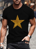Vinyl Gold Glitter Star T-Shirt  Retro Music for Fashion & Collectors Tee Top Unisex T-shirt, Sweatshirt, Hoodie, Long Sleeve Tee - T-Shirt, Sweatshirt, Hoodie
