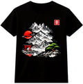 Japanese Landscape T Shirt Mountain Sakura Bonsai Art Graphic Tee Unisex T-shirt, Sweatshirt, Hoodie, Long Sleeve Tee - T-Shirt, Sweatshirt, Hoodie