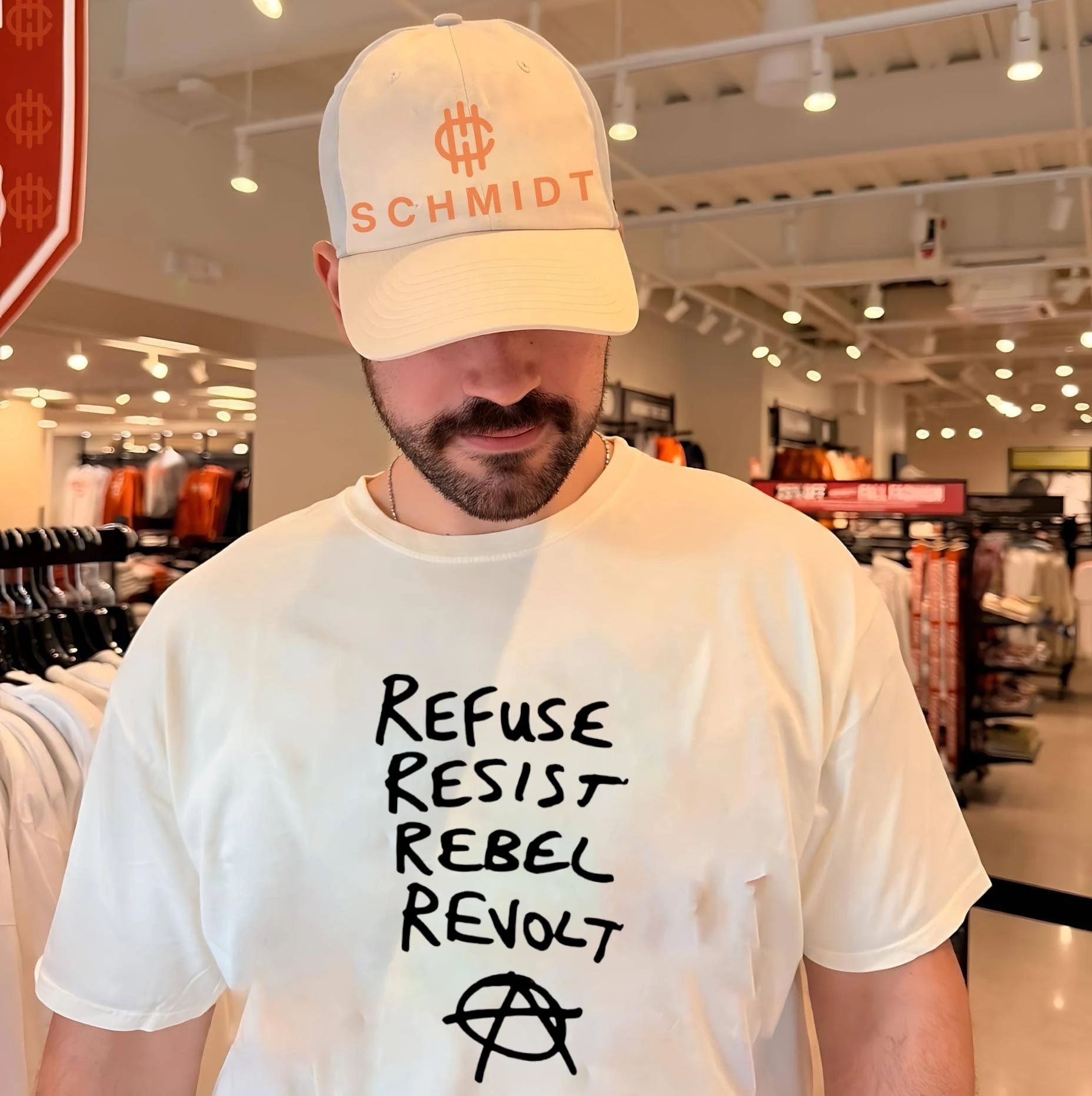Refuse resist rebel revolt anarchy symbol shirt Unisex T-shirt, Sweatshirt, Hoodie, Long Sleeve Tee - T-Shirt, Sweatshirt, Hoodie