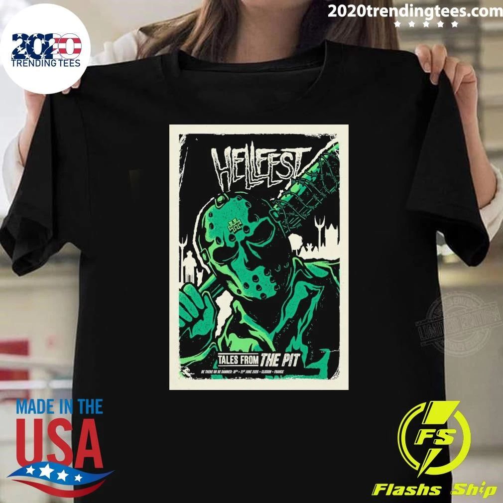 Hellfest Tales From The Pit June 18-21 2026 Clisson, France Poster Shirt Unisex T-shirt, Sweatshirt, Hoodie, Long Sleeve Tee - T-Shirt, Sweatshirt, Hoodie