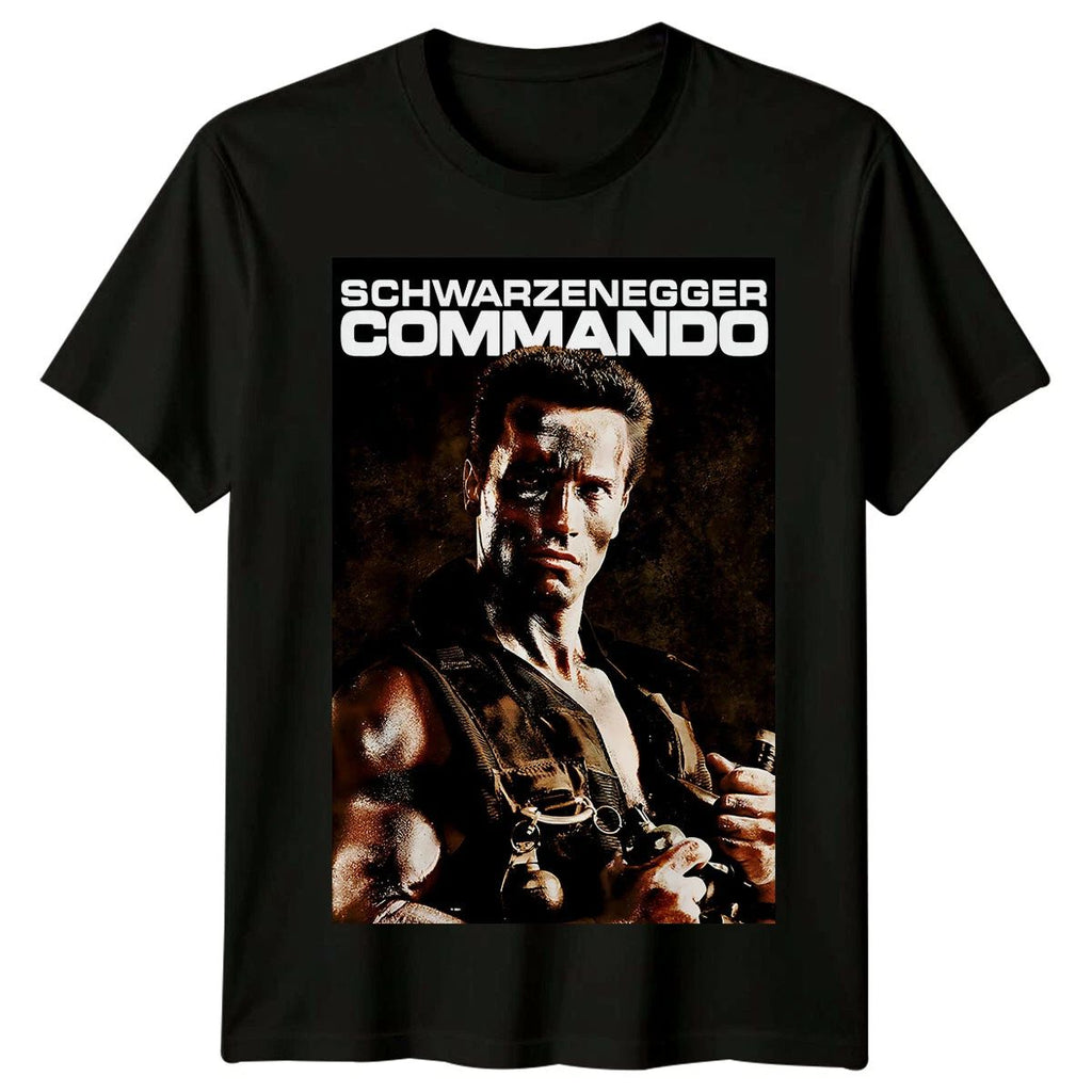 Commando (1985) Movie Poster Inspired T-Shirt Retro 80s Tee Unisex Unisex T-shirt, Sweatshirt, Hoodie, Long Sleeve Tee - T-Shirt, Sweatshirt, Hoodie