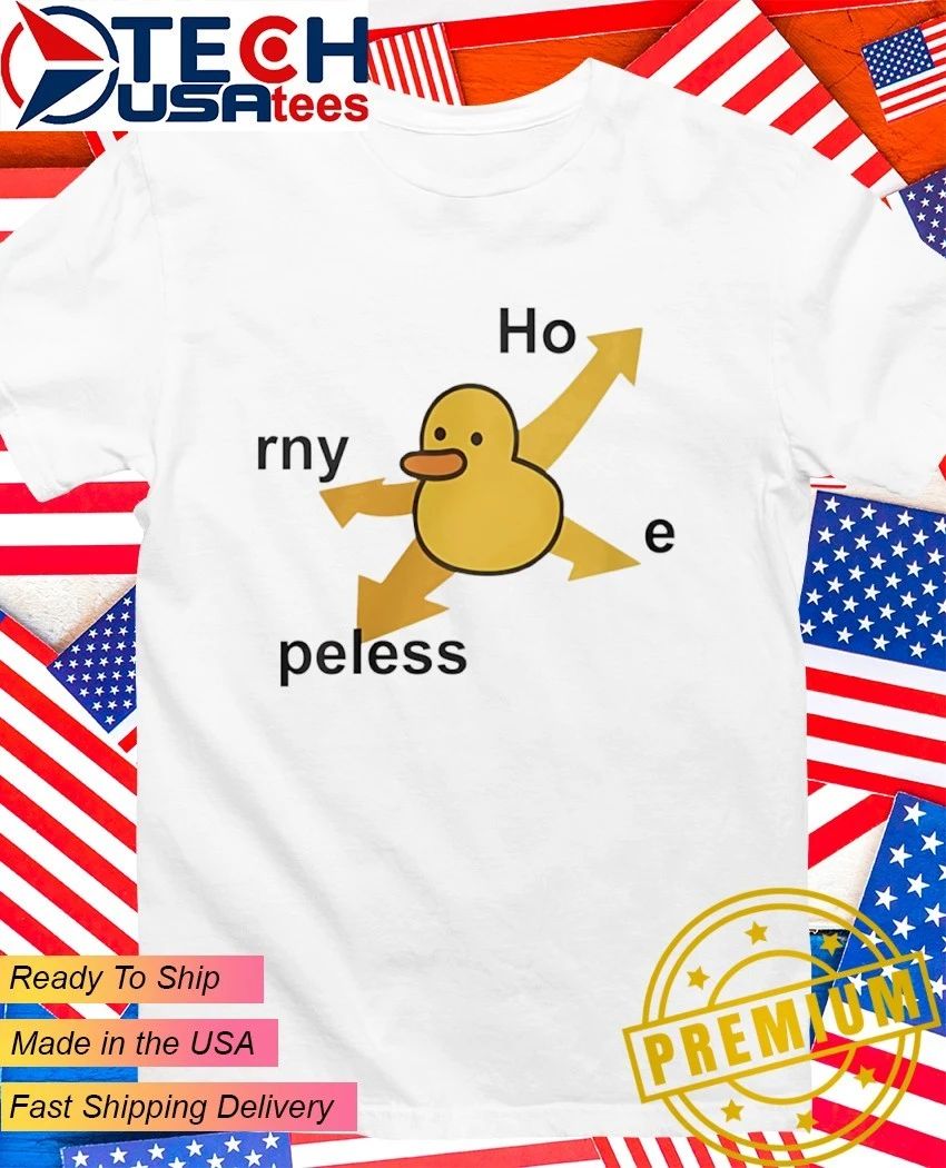 Rny peless duck in distress shirt Unisex T-shirt, Sweatshirt, Hoodie, Long Sleeve Tee - T-Shirt, Sweatshirt, Hoodie
