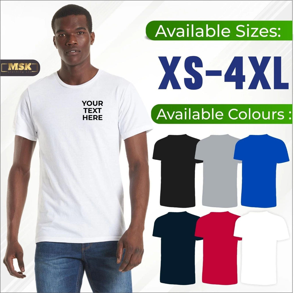 Personalised Custom Printed Uneek Olympic T-Shirt 100% Cotton Casual Tee T Shirt Unisex T-shirt, Sweatshirt, Hoodie, Long Sleeve Tee - T-Shirt, Sweatshirt, Hoodie
