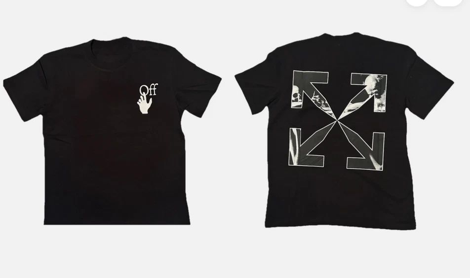 Black Off White Tee Reprint Limited Edition High Quality Streetwear S-5XL Unisex T-shirt, Sweatshirt, Hoodie, Long Sleeve Tee - T-Shirt, Sweatshirt, Hoodie