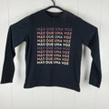 Well Worn Shirt Men Large Black Graphic Crew Neck Long Sleeve Stretch Distressed Unisex T-shirt, Sweatshirt, Hoodie, Long Sleeve Tee - T-Shirt, Sweatshirt, Hoodie