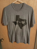 Texas Cross Heart T Shirt, Size Medium Unisex T-shirt, Sweatshirt, Hoodie, Long Sleeve Tee - T-Shirt, Sweatshirt, Hoodie