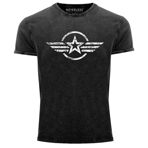 Mens Vintage Shirt Airforce Star Army Military Print Print Shirt T-Shirt Unisex T-shirt, Sweatshirt, Hoodie, Long Sleeve Tee - T-Shirt, Sweatshirt, Hoodie