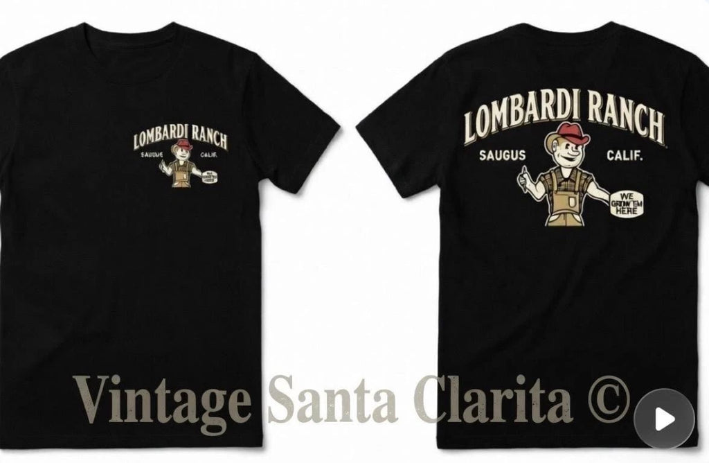LOMBARDI RANCH VINTAGE LOGO T-SHIRT- SAUGUS CALIF`SANTA CLARITA Unisex T-shirt, Sweatshirt, Hoodie, Long Sleeve Tee - T-Shirt, Sweatshirt, Hoodie