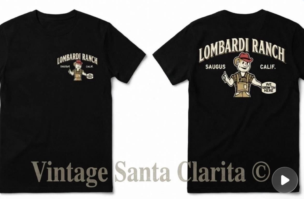 LOMBARDI RANCH VINTAGE LOGO T-SHIRT- SAUGUS CALIF`SANTA CLARITA Unisex T-shirt, Sweatshirt, Hoodie, Long Sleeve Tee - T-Shirt, Sweatshirt, Hoodie