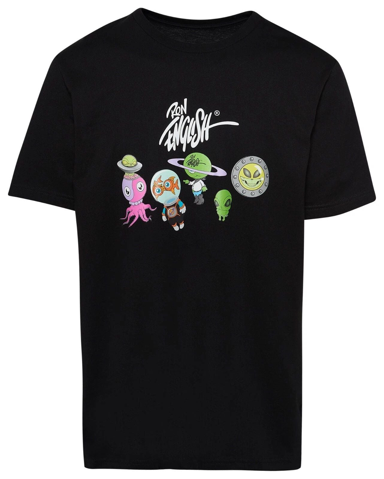 Ron English 'Street Art' Graphic Short Sleeve Collab T-Shirt Black Men's NEW Unisex T-shirt, Sweatshirt, Hoodie, Long Sleeve Tee - T-Shirt, Sweatshirt, Hoodie