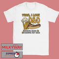 Yeah, I Love D&D, Drinking Beers & Devouring Hot Dogs Shirt Unisex T-shirt, Sweatshirt, Hoodie, Long Sleeve Tee - T-Shirt, Sweatshirt, Hoodie