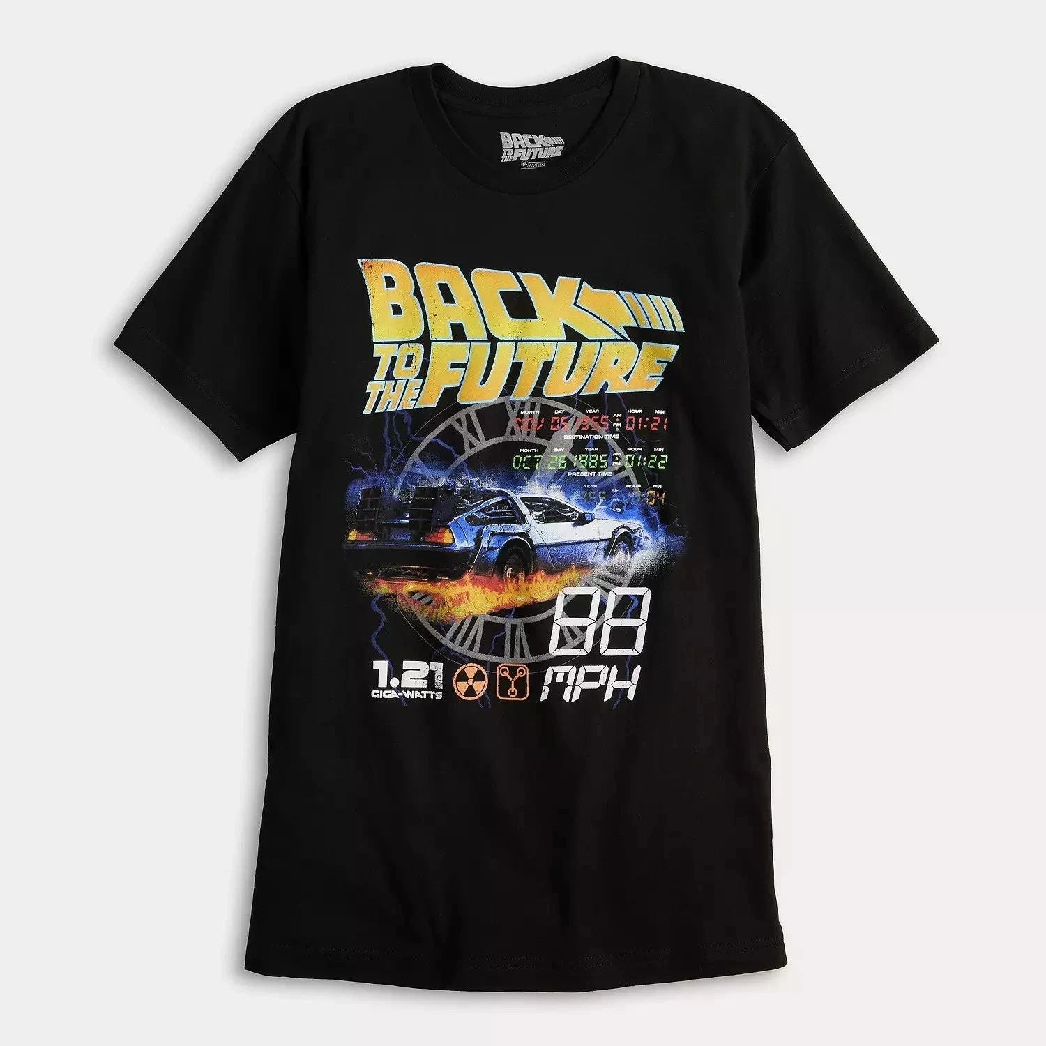 BACK TO THE FUTURE NWT 88MPH Movie Poster T-Shirt MENS XL NWT Unisex T-shirt, Sweatshirt, Hoodie, Long Sleeve Tee - T-Shirt, Sweatshirt, Hoodie
