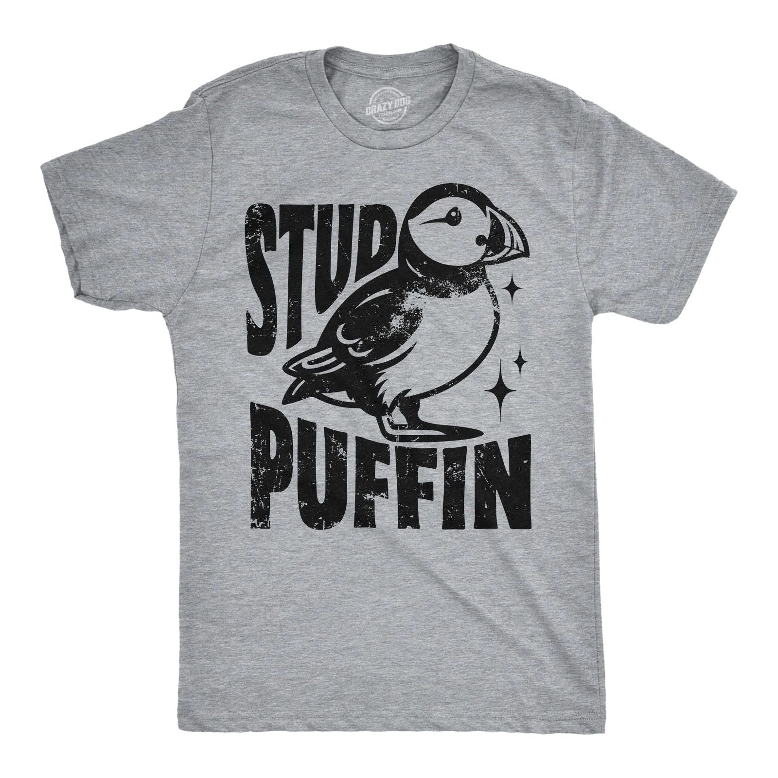 Mens Funny T Shirts Stud Puffin Sarcastic Graphic Tee for Men Unisex T-shirt, Sweatshirt, Hoodie, Long Sleeve Tee - T-Shirt, Sweatshirt, Hoodie