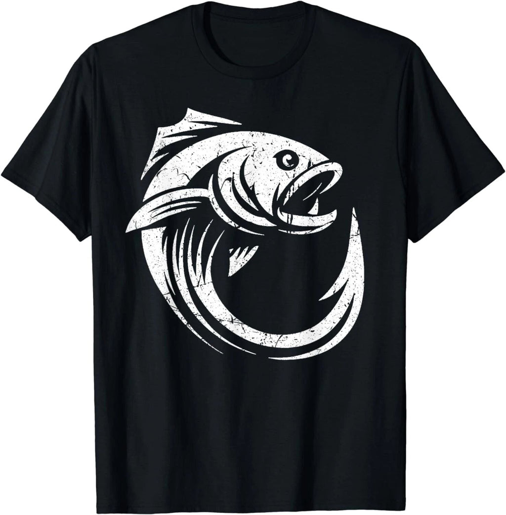 Fish Hook Minimal Artwork Angler's Simple Line Fishing Lover Gift Unisex T-Shirt Unisex T-shirt, Sweatshirt, Hoodie, Long Sleeve Tee - T-Shirt, Sweatshirt, Hoodie