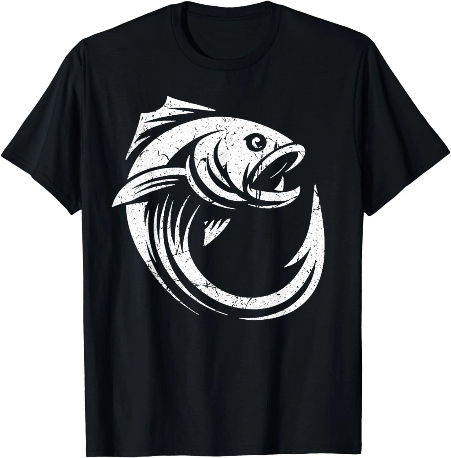 Fish Hook Minimal Artwork Angler's Simple Line Fishing Lover Gift Unisex T-Shirt Unisex T-shirt, Sweatshirt, Hoodie, Long Sleeve Tee - T-Shirt, Sweatshirt, Hoodie