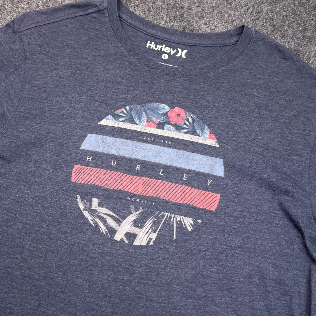 Hurley T Shirt Mens Size Large Gray Beach Y2K Surf Style Graphic Tee Unisex T-shirt, Sweatshirt, Hoodie, Long Sleeve Tee - T-Shirt, Sweatshirt, Hoodie