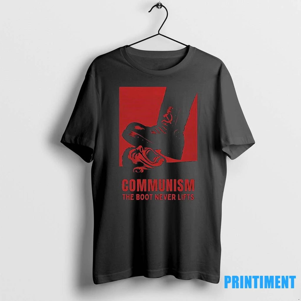 The Boot Never Lies Communism Red Halloween 2025 Tshirts Sweater Unisex T-shirt, Sweatshirt, Hoodie, Long Sleeve Tee - T-Shirt, Sweatshirt, Hoodie
