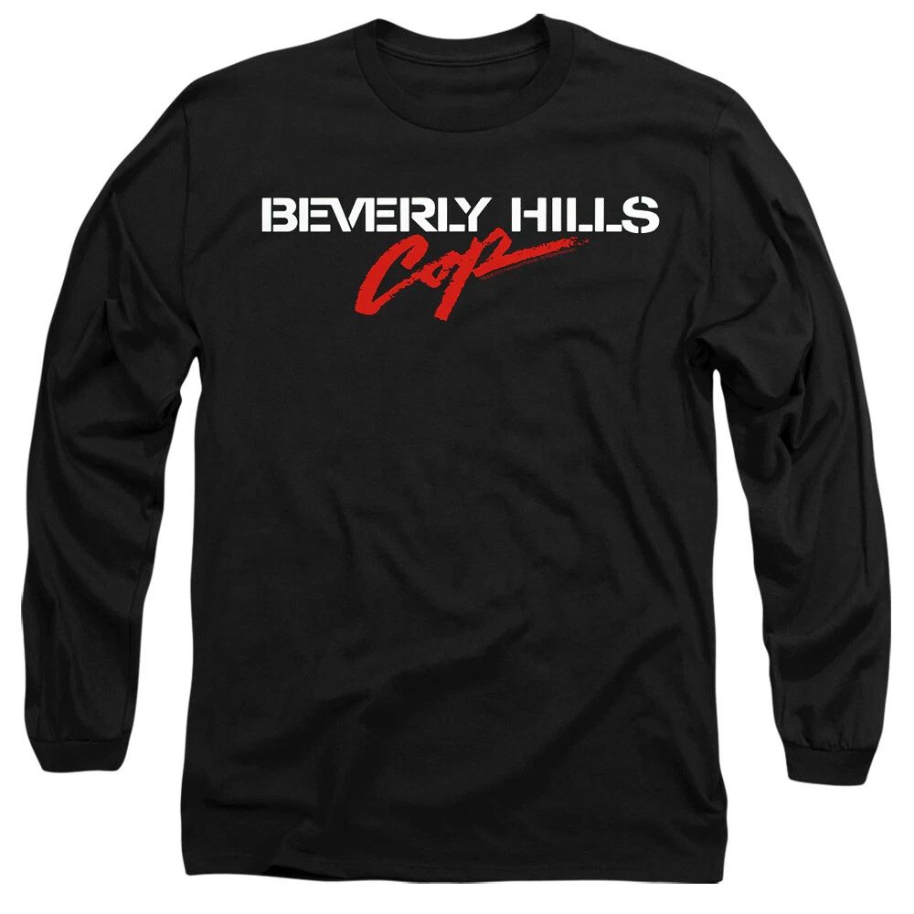 Beverly Hills Cop Logo  Mens Long Sleeve T-Shirt, Black Unisex T-shirt, Sweatshirt, Hoodie, Long Sleeve Tee - T-Shirt, Sweatshirt, Hoodie