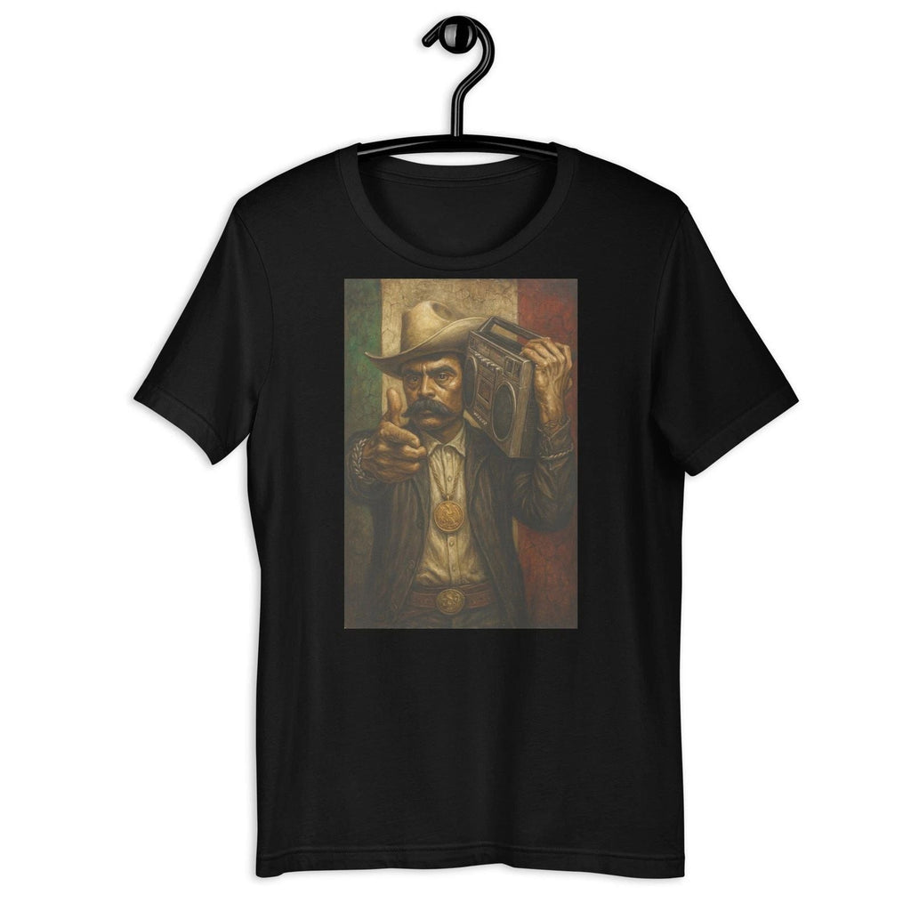 Mexican Cowboy Boombox Art T-Shirt Vintage Aztec Style Graphic Tee Unisex T-shirt, Sweatshirt, Hoodie, Long Sleeve Tee - T-Shirt, Sweatshirt, Hoodie