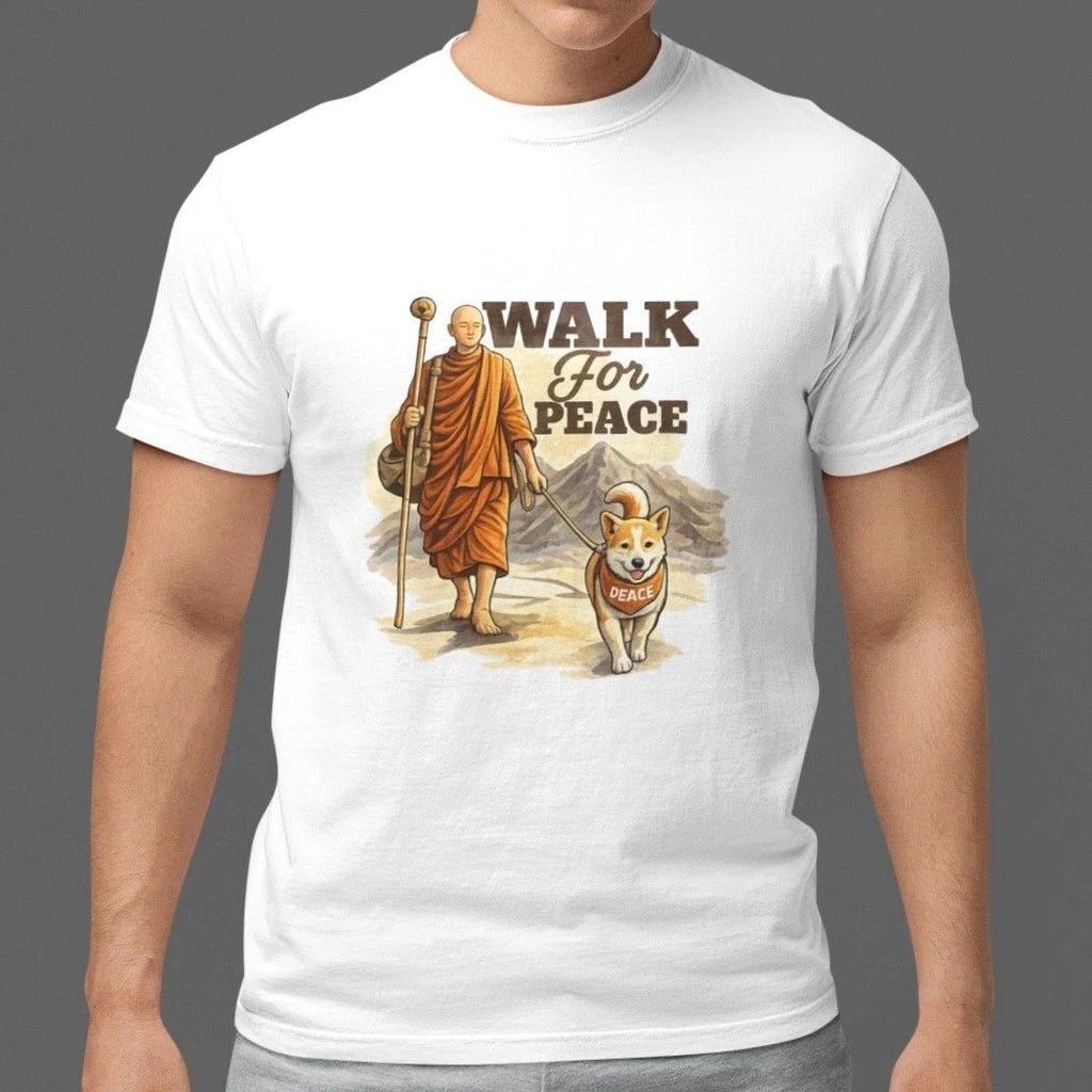 Walk For Peace Shirt Inspirational Quote Graphic Tee Unisex S5XL Cotton Unisex T-shirt, Sweatshirt, Hoodie, Long Sleeve Tee - T-Shirt, Sweatshirt, Hoodie