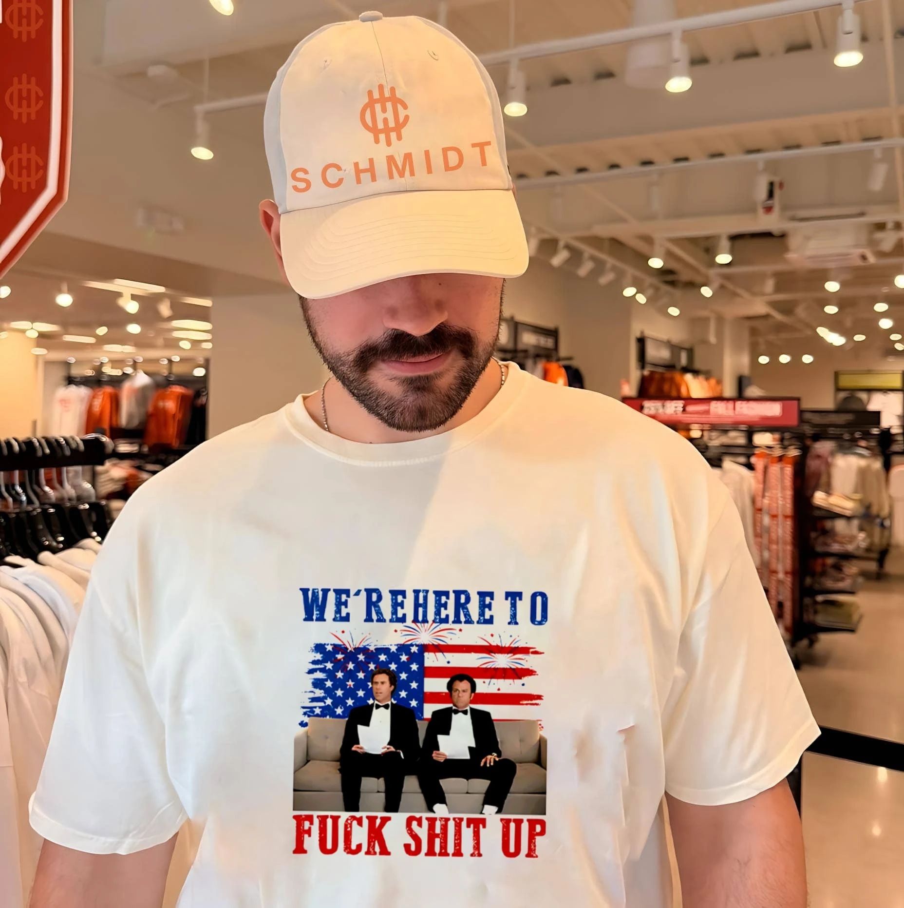 Were Here To Fuck Shit Up Step Brothers 4th of July shirt Unisex T-shirt, Sweatshirt, Hoodie, Long Sleeve Tee - T-Shirt, Sweatshirt, Hoodie