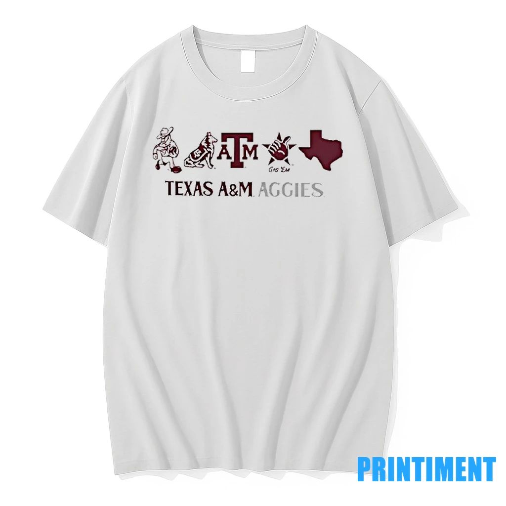 Texas Am Aggies Mascot Line Up Tshirts Sweater Unisex T-shirt, Sweatshirt, Hoodie, Long Sleeve Tee - T-Shirt, Sweatshirt, Hoodie