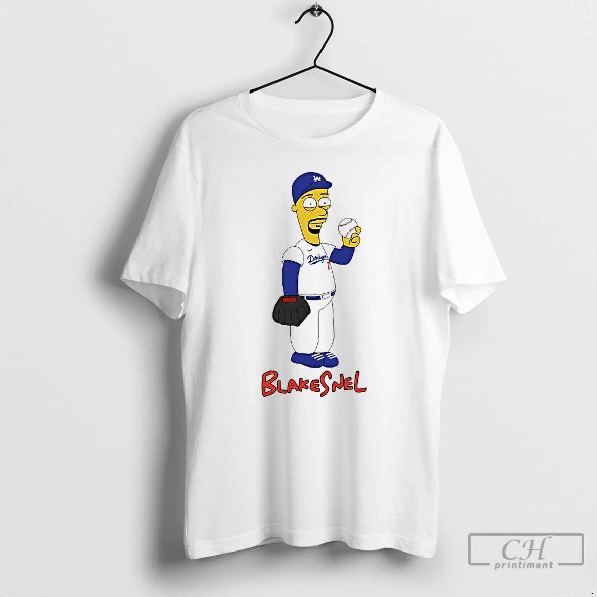 Classic The Simpsons X Blake Snell Los Angeles Dodgers T Shirts Unisex T-shirt, Sweatshirt, Hoodie, Long Sleeve Tee - T-Shirt, Sweatshirt, Hoodie