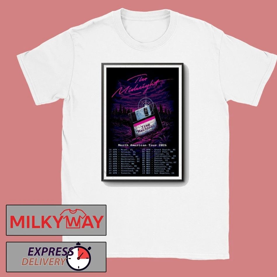 The Midnight North American Tour 2026 Limited Poster T-Shirt Unisex T-shirt, Sweatshirt, Hoodie, Long Sleeve Tee - T-Shirt, Sweatshirt, Hoodie