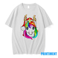 Rainbow Reindeer Unicorn Christmas Lights Tshirts Sweater Unisex T-shirt, Sweatshirt, Hoodie, Long Sleeve Tee - T-Shirt, Sweatshirt, Hoodie